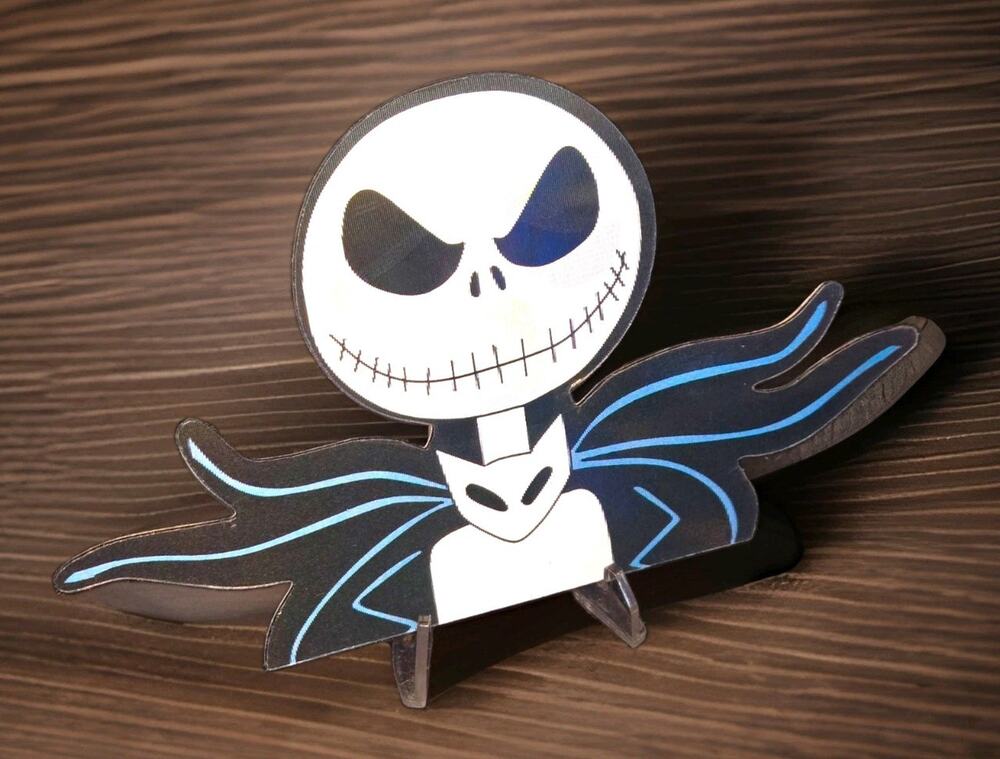 Nightmare B4 Christmas Jack Skellington 3D Motion Lenticular Car Decal Sticker